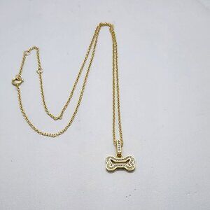 Brand New Sterling Silver 925 Dog Bone Necklace